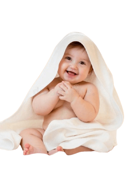 A smiling baby
