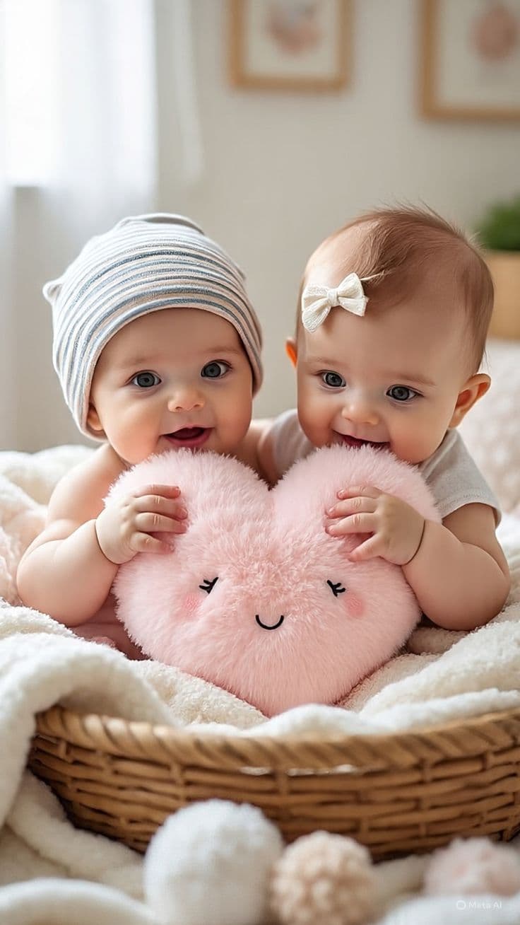 Twin babies